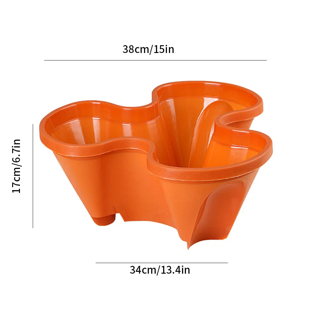 

Stackable Flower Tower Multi-Layer Plant Combination Vertical Planter Petal With Tray For Garden Balcony Strawberry Herb Plant