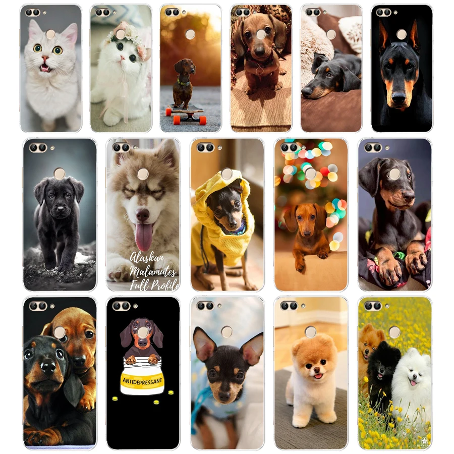 46SD милый подарок такса собака добермана Мягкий Силиконовый ТПУ чехол для