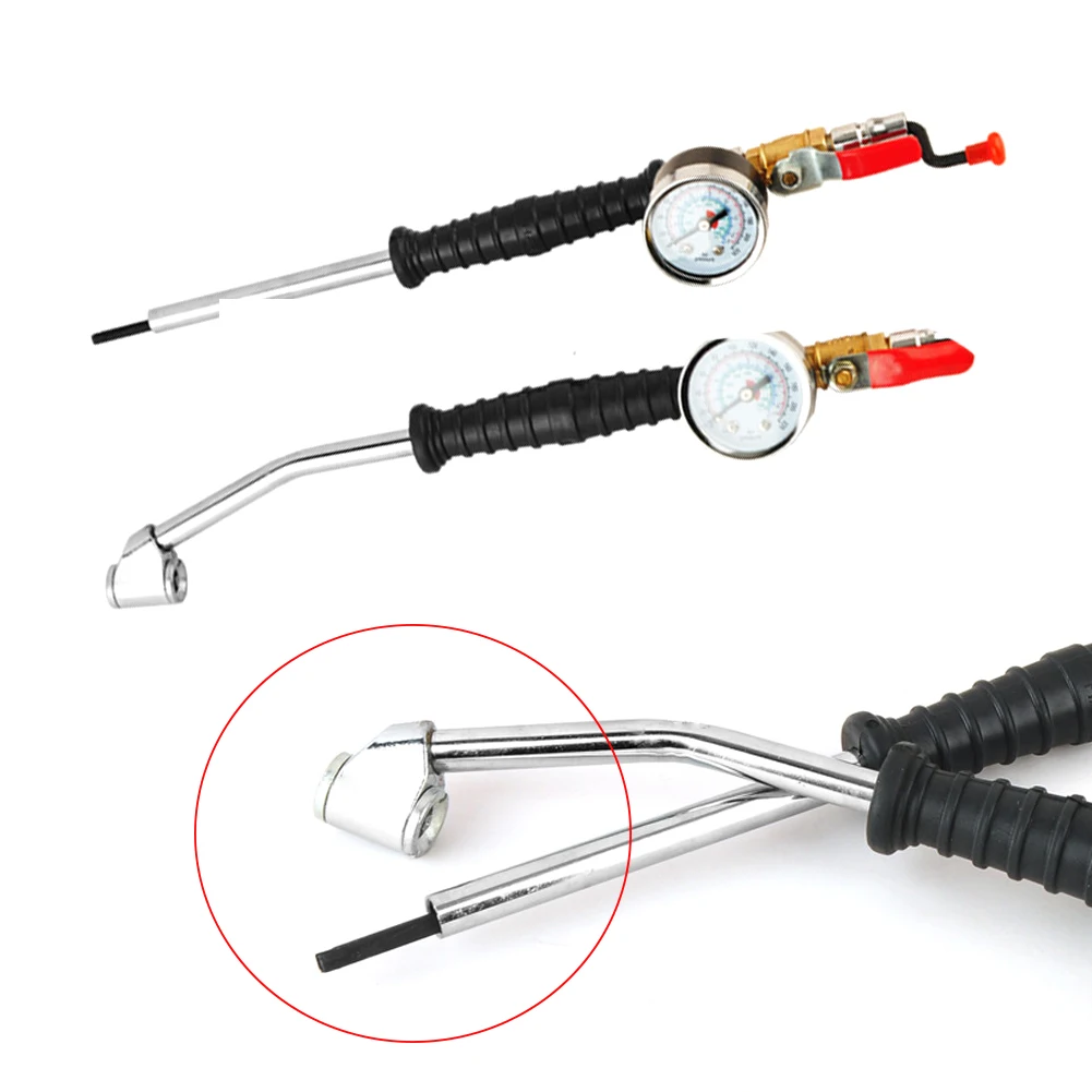 

Rapid Durable Mouth Automobiles Car Repair Non-slip Cranking Tire Inflatable Rod Pressure Testing Safe With Gauge