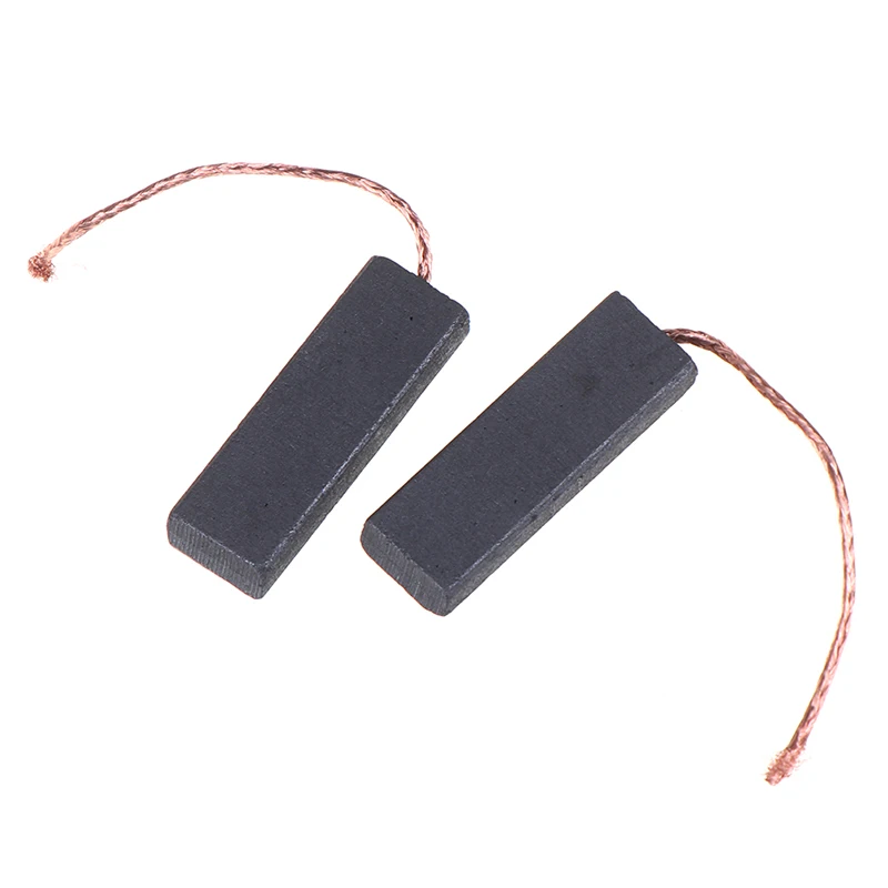 

2/6PCS Black Carbon Brush Motor With 70mm Length Lead For Washing Machine