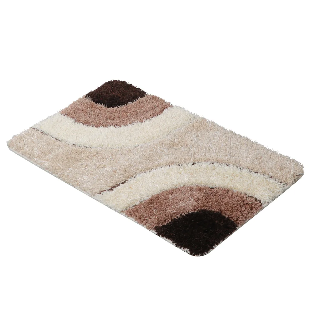 

Home Rectangular Floor Mats European-style Tufted Carpets Household Bathroom Water Absorbent Anti-slip Mats Home Door Mats