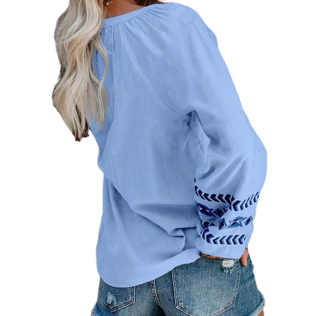 Новинка Женский расклешенный эластичный Топ с баской и оборками облегающая