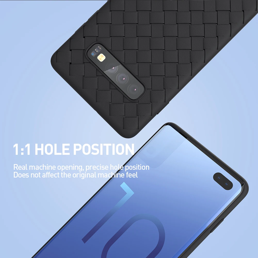Чехол KEYSION для телефона Samsung S20 Ultra S10 + Plus Note 10 lite S9 тканый чехол Galaxy A51 A71 A21 A31 A41 A11 A70