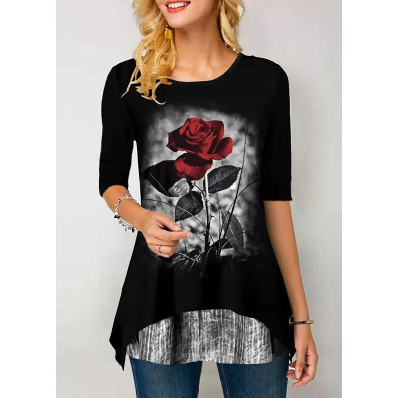 Новинка 2020 модная Осенняя женская рубашка с градиентным принтом хлопковая