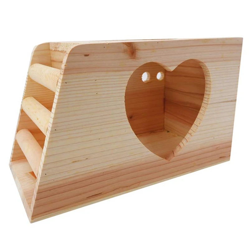 

Wood Hay Feeder for Guinea Pigs,Rabbit Hay Box Holder Large Hay Dispenser Hanging Standing for Cage