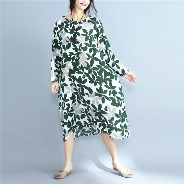 2020 Новое поступление весеннее платье для беременных женщин с принтом листьев