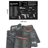 gun cleaning rubber mat mouse pads for taurus ts9 g2c g3c th9 th40 c cz p10 c f parts diagram instructions patches tool 9mm 40