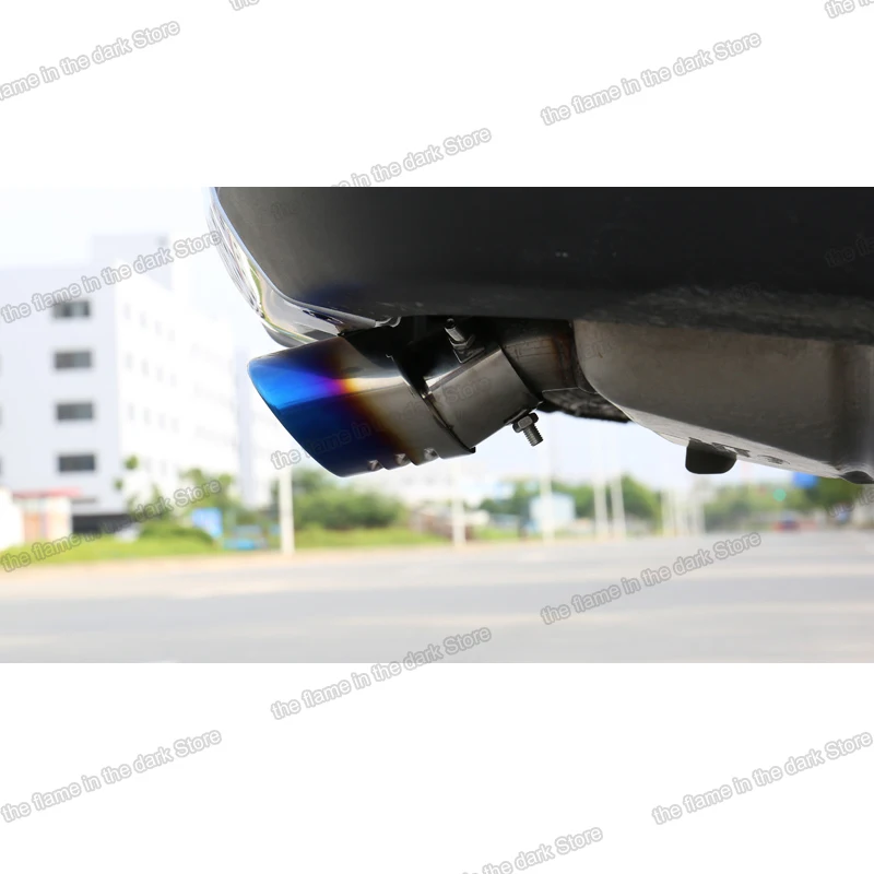 

Lsrtw2017 Stainless Steel Car Tail Pipe Exhaust Pipe Cover Silencer for Chery Tiggo 8 2018 2019 2020 Accessories Auto Styling