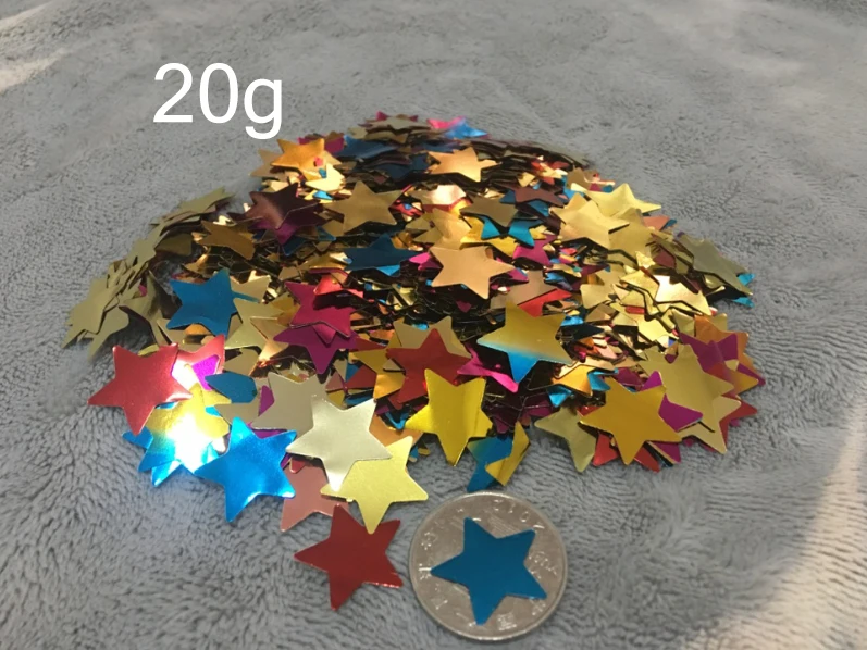 Color star confetti Светящиеся лампы светодиодный шар с палкой прозрачные шары День рождения Детская игрушка Свадебные украшения 3-й светильник светодиодный шар - Цвет: Color star confetti