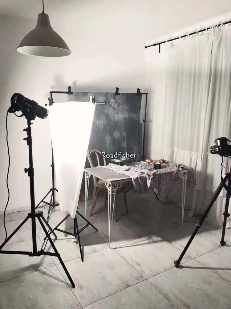 Фотофон Roadfisher тёмный фон ткань окрашенная скатерть реквизит декор для стрельбы