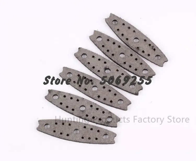 

50/100pcs Leather Slingshot Pouches With Holes Outdoor Hunting Catapults Accessories Microfiber Silencer Anti-skid Pouches