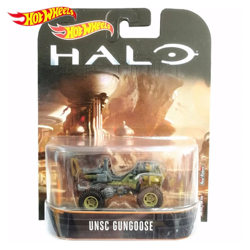 GUN GOOSE Оригинальные горячие колеса Halo War игра классический Ковенант UNSC модель колесницы Коллекция игрушек подарок на день рождения мальчика DMC55 - Цвет: GUN GOOSE