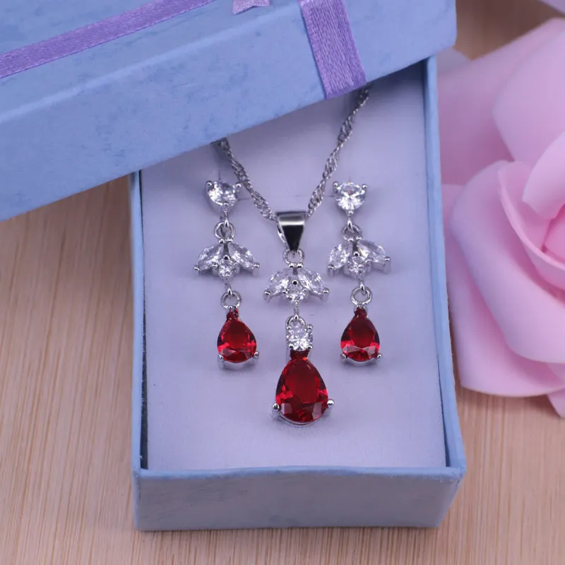 Risenj много цветов капли воды кубический цирконий и кристалл серебряный цвет