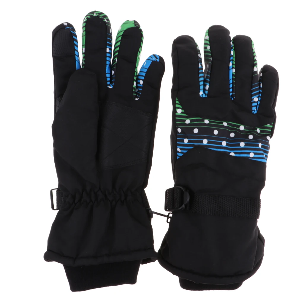 Водонепроницаемые лыжные перчатки для взрослых и детей зимние теплые сноуборда