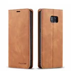 Чехол-книжка для Samsung S7 Edge, кожаный, с магнитной застежкой