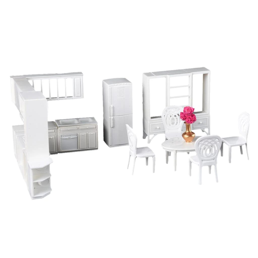 Набор кухонной мебели в современном стиле 9 шт./компл. 1:25 весы наборы для сборки