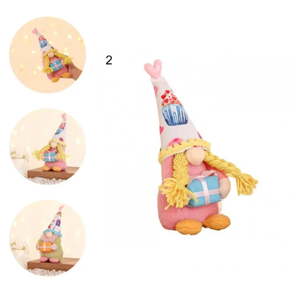 

Xmas Gift Useful Home Kitchen Decorations Plush Gnome Fabric Plush Gnome Toy Fadeless for Couple