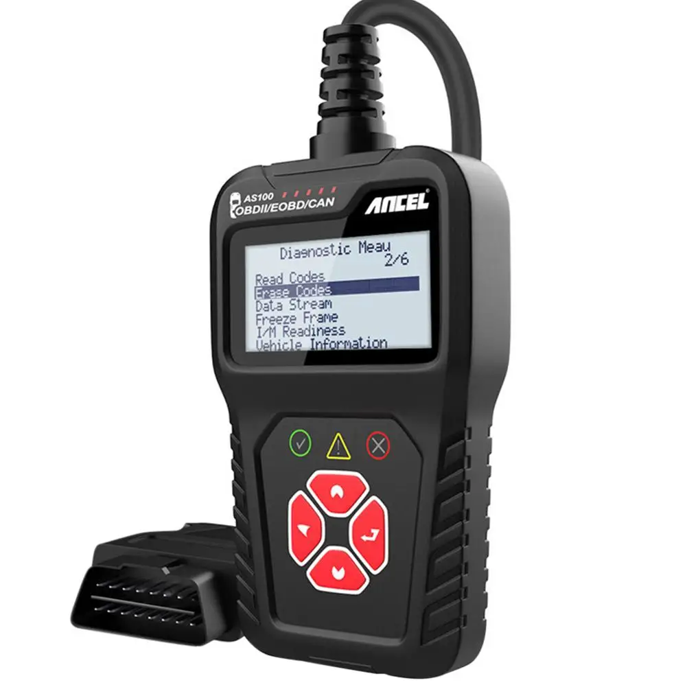 Автомобильный OBD2 сканер AS100 считыватель кодов автомобиля диагностический