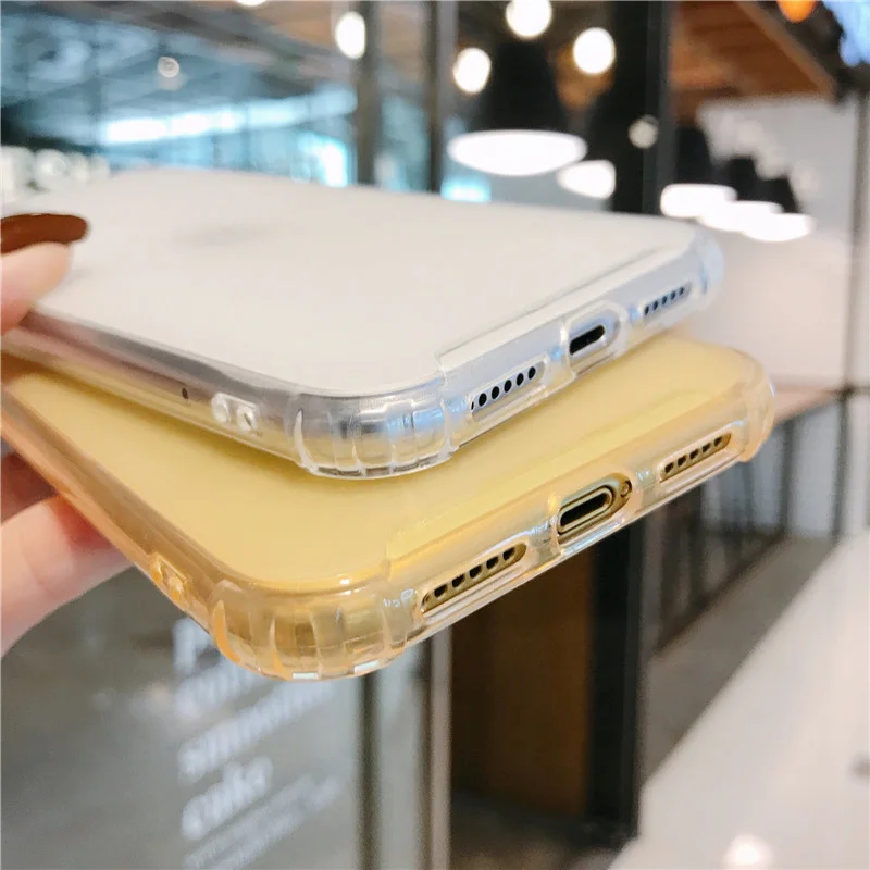 

Shockproof Candy Color Case For iPhone SE 2020 11 Pro Max Soft Clear Silicone Cases For iPhone XS Max XR X 7 8 6S 6 Plus Cover