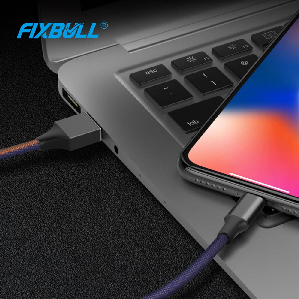 Фото Кабель Micro USB FIXBULL для iPhone 11 pro max, Xs, Xr, X, Android, Xiaomi, Samsung S9, S8, зарядный кабель usb Type-C, быстрая зарядка, 2,4 А №5