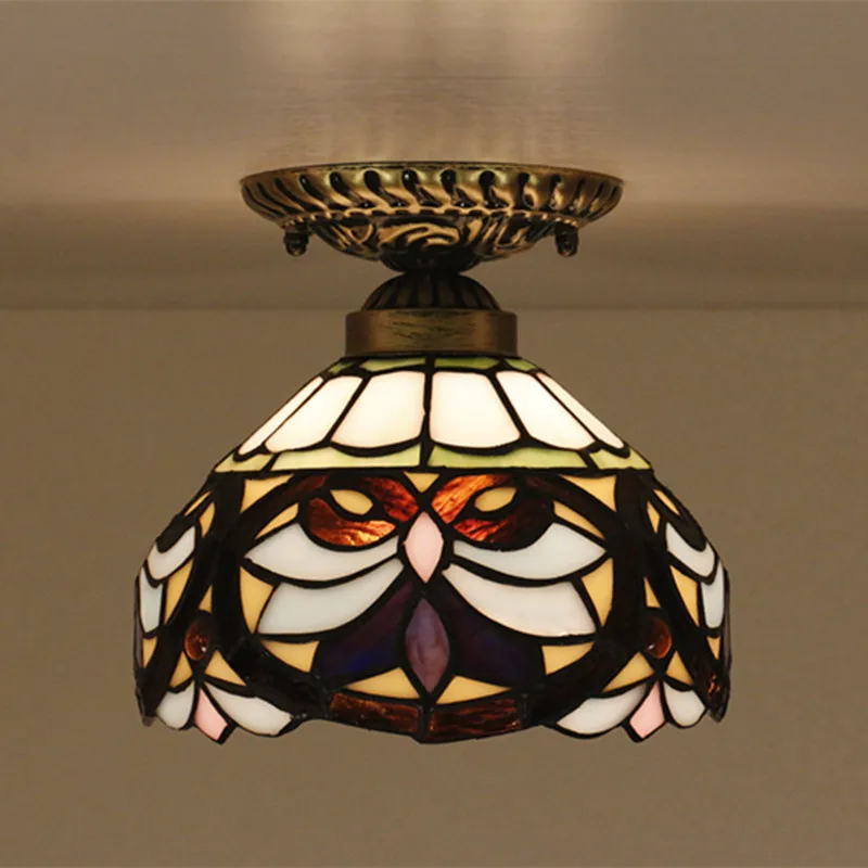 8-дюймовые винтажные потолочные лампы в стиле барокко лампа для коридора