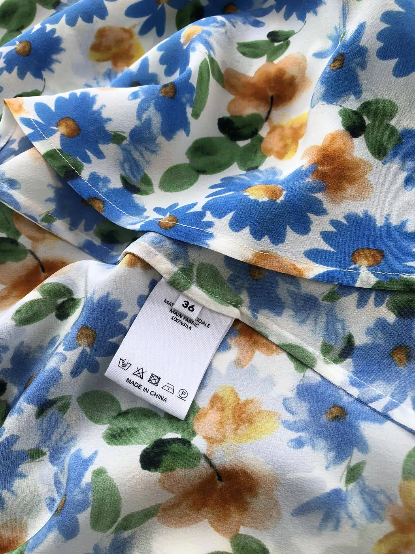 

Women Wrapped Dress Blue Daisy 2021 Summer Lace-up Ladies Robe