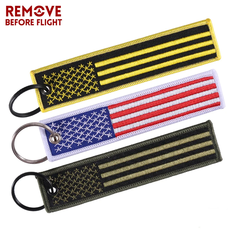 3 шт./лот брелок с флагом США ремешок кольцом для ключей EDC мотоциклов скутеров