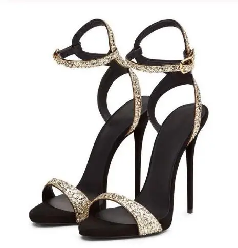 Сандалии женские на высоком каблуке босоножки-гладиаторы с ремешком щиколотке