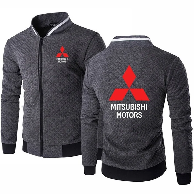 

2021 Spring Autumn Men's baseball jacke men for Mitsubishii Car Logo High Quality Cotton Men's baseball jacket Sweatshirts K
