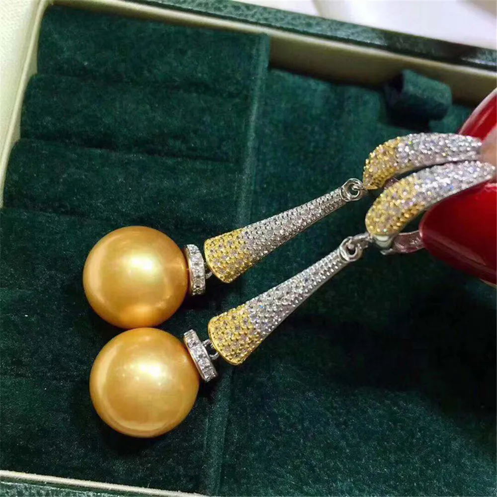 

Real Solid 925 Sterling Silver Pearl Stud Earrings Accessories Findings DIY Jewelry Ear Hook Blank Empty Support