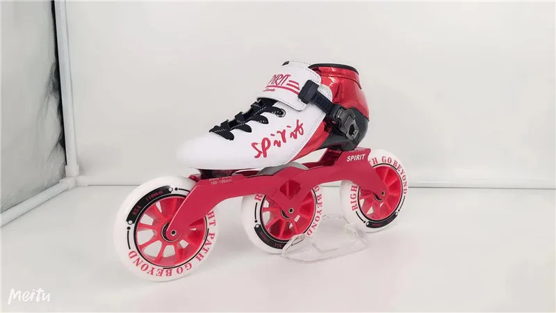 Углеродное волокно встроенные скоростные коньки Patines 3 4 колеса профессиональная гоночная обувь для марафона асфальта наземного дорожного катания 85A30-45