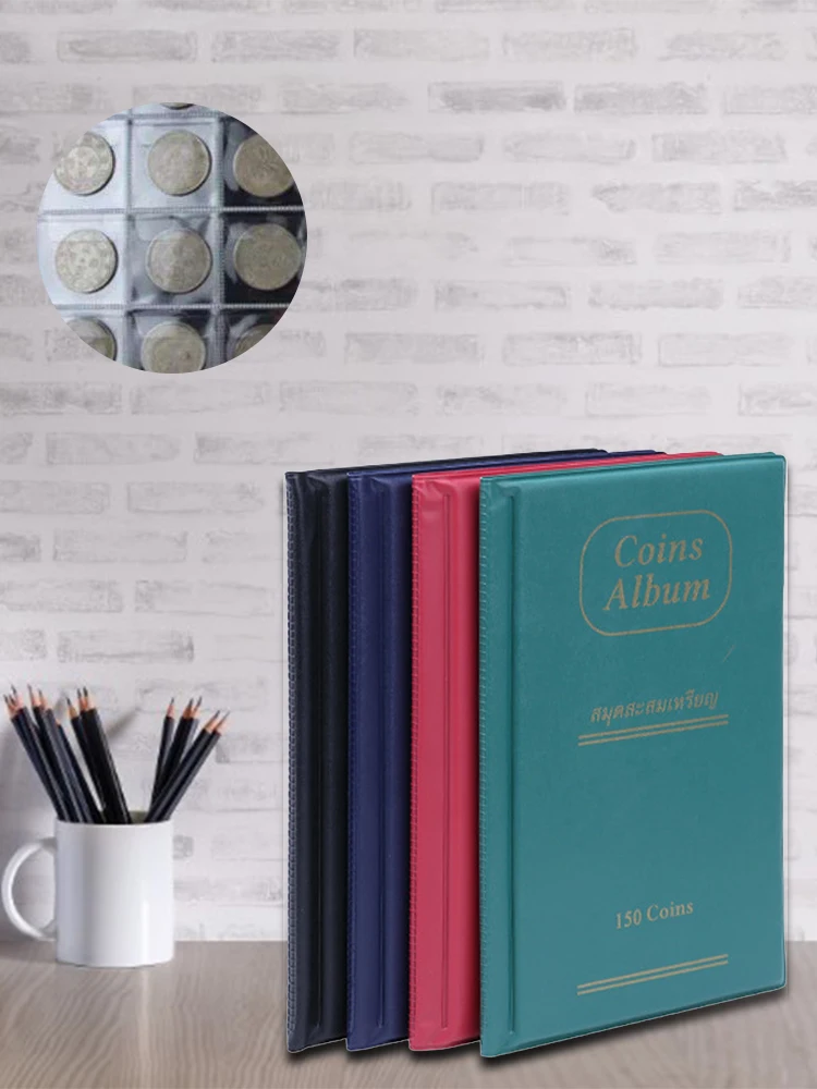 150 Pockets Coin Album Souvenir Coins Collection Holder Hobby Collector Money Specie Display Storage Case | Дом и сад