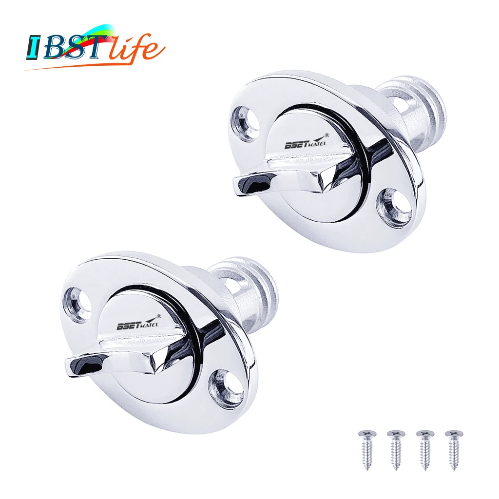 

2X Universal 25mm 1'' Stainless Steel 316 Boat Garboard Transom Hull Drain Plug Socket Bung Hole Drainage Kayak Canoe Accessory