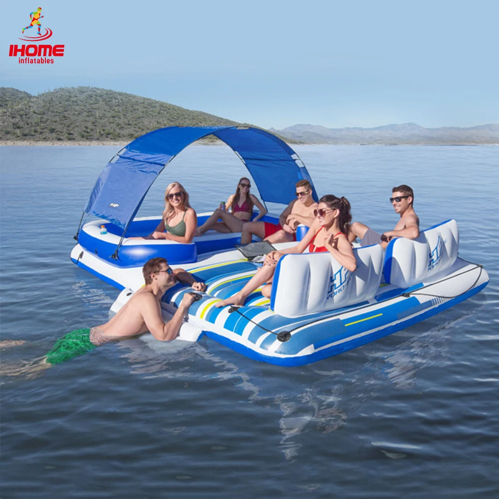 6-8pepole надувной плавающий ряд Расслабляющая водная плавающая кровать
