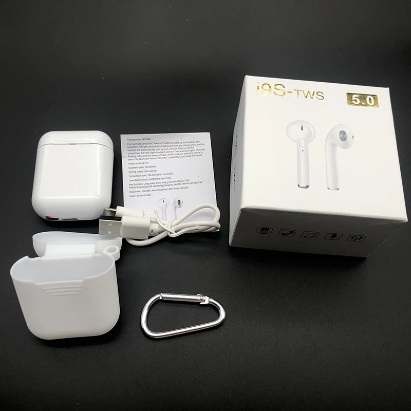 I9s TWS Bluetooth наушники стерео наушники Bluetooth гарнитура с зарядкой Pod беспроводные гарнитуры для всех смартфонов