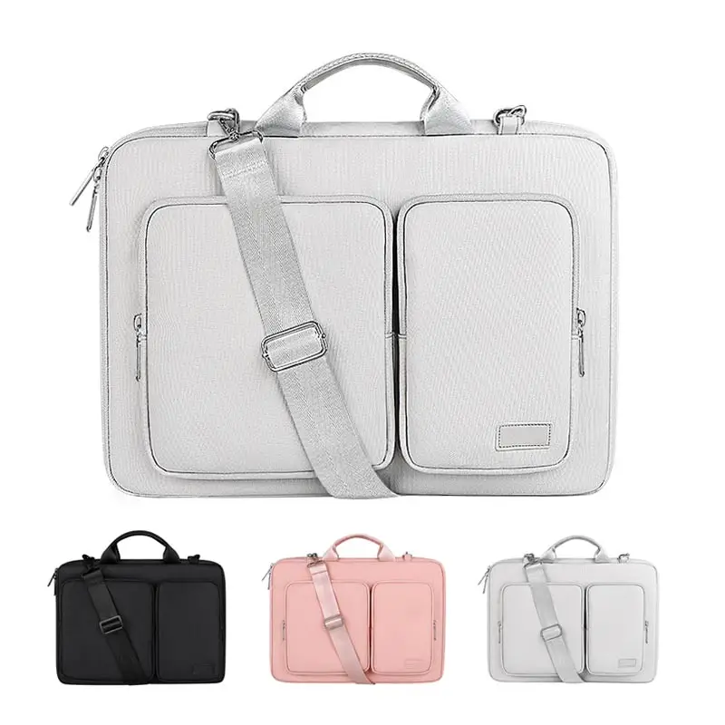 

Shockproof Laptop Bag 13.3 14 15.6 16 inch Notebook Case Sleeve For Macbook Xiaomi Air Pro hp13 15 Shoulder Briefcase Women Bags