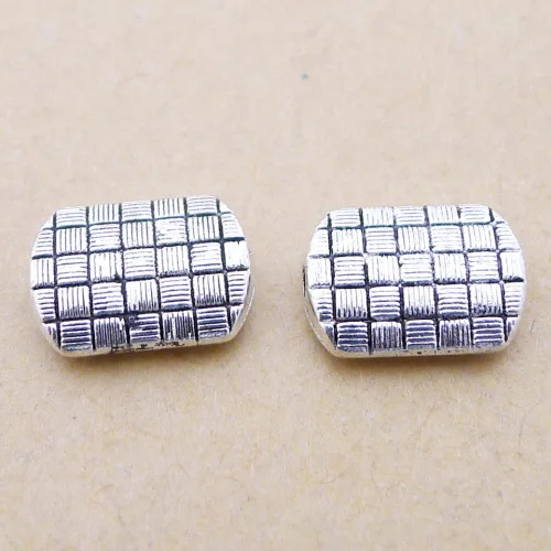 

Bulk Jewelry Bracelet Making Flat Beads Antique Silver Color 8*11mm 20 Pieces