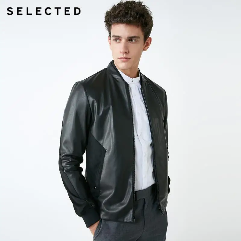 Отборная мужская куртка из искусственной кожи Мужская Весенняя верхняя одежда с