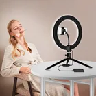 26 см фотография Настольный светодиодный светильник кольцо для штатива лампа Youtube мобильного телефона в реальном времени для студийной съемки селфи-Палка с макияж светильник для телефона