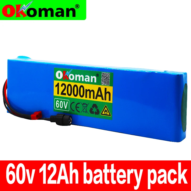 60V 12AH 1000W литий ионный аккумулятор 67 2 V 12000mAh для электровелосипеда Электрический