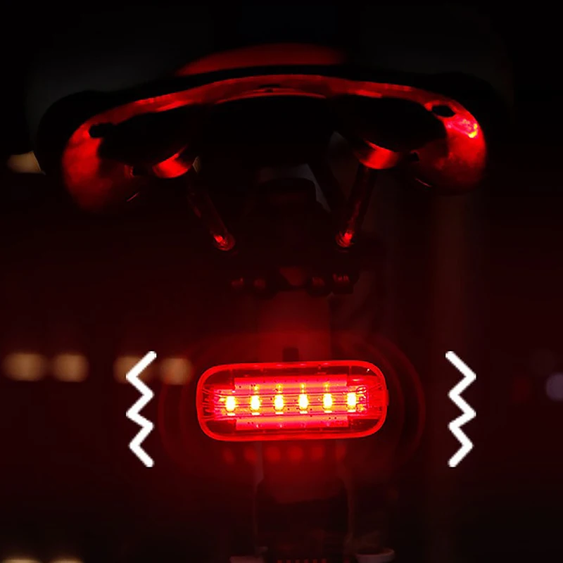 Ночник для верховой езды умный сенсор тормозной задний светильник велосипедный