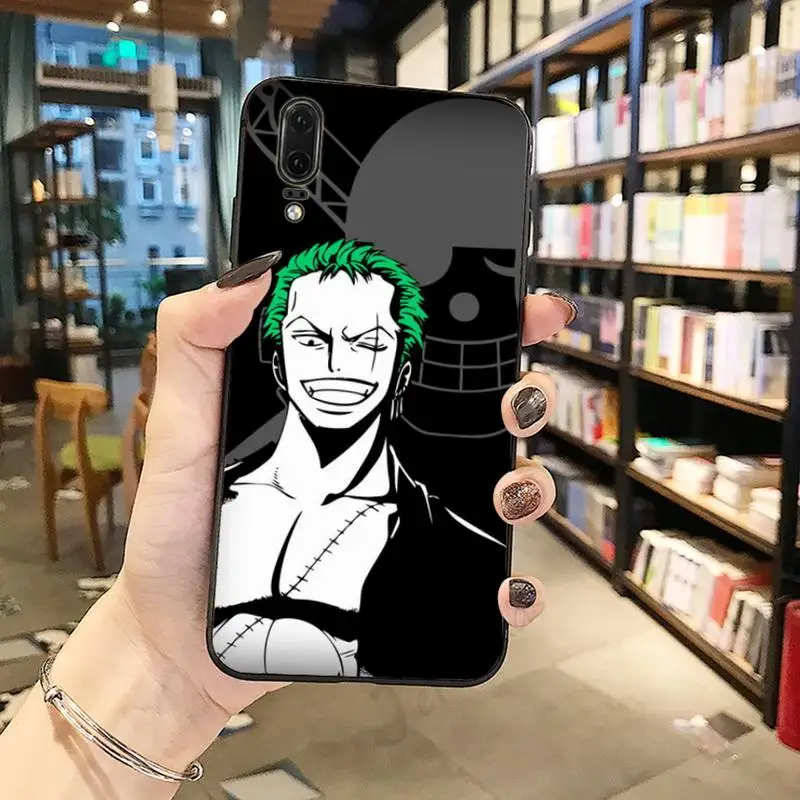 

One Piece anime Roronoa Zoro Anti-fall mobile Phone Case coque For Huawei honor Mate P 10 20 30 40 Pro 10i 9 10 20 8 x Lite