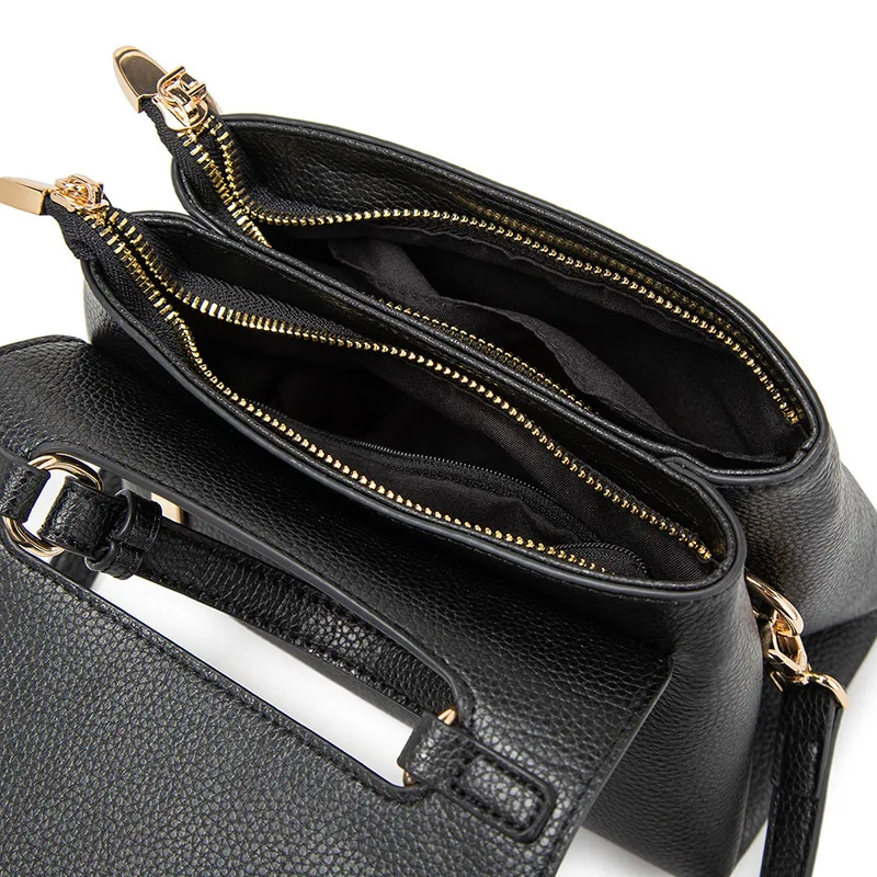 

2021 New Arrivals Women's Cross Body Bag Soft PU Leather Solid Design Versatile Women Flap Bag