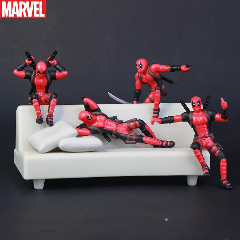 

С изображением дедпула из комиксов Марвел модель фигурку аниме Рисунок Orna Для мужчин ts X-Для мужчин мини-кукла, игрушка коллекционные креати...