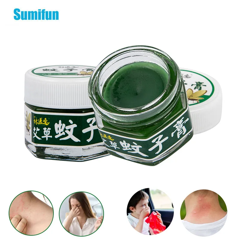 

13g Mosquito Repellent Cream Treat Dizziness Headache Cold Refreshing Anti-Itching Plaster 100% Mint Antibacterial Ointment
