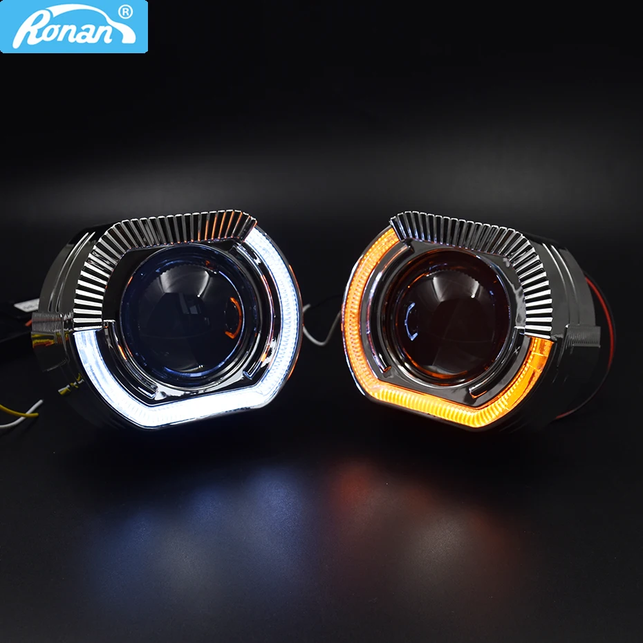 Ронан 2 5 "линзы проектора bi xenon с светодиодный глаза ангела уплотнительных
