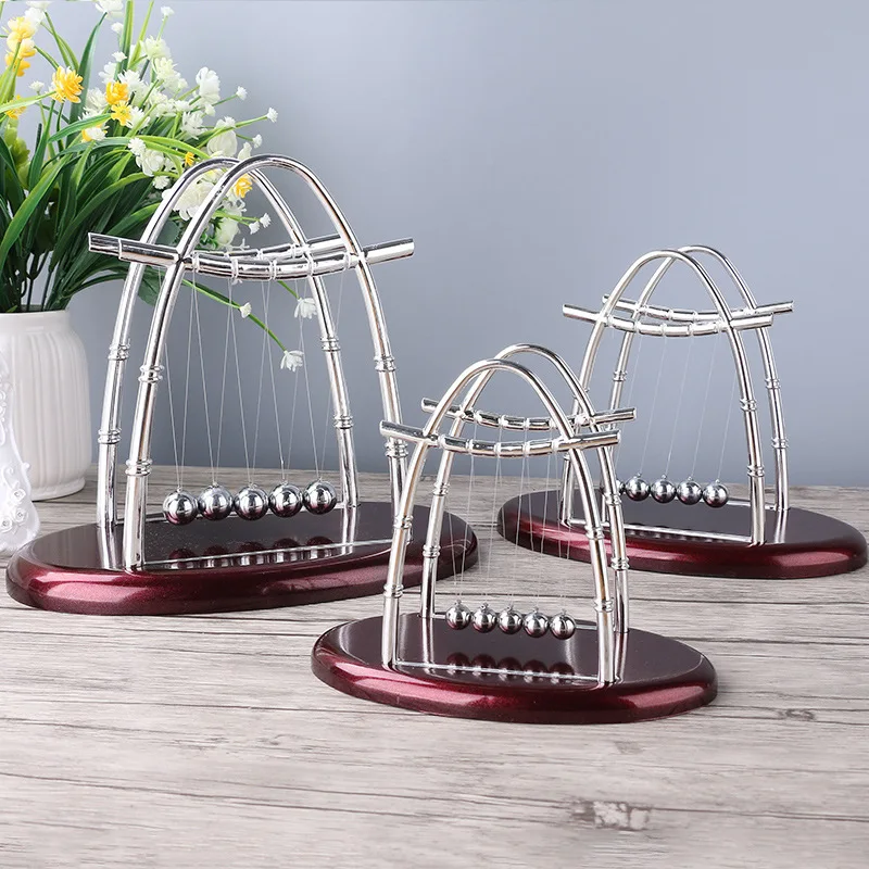 

Newtons Cradle Balance Balls , Demonstrate Newton's Laws Science Physics Gadget Desk Toys & Accessories Desk Game Ornaments Toy