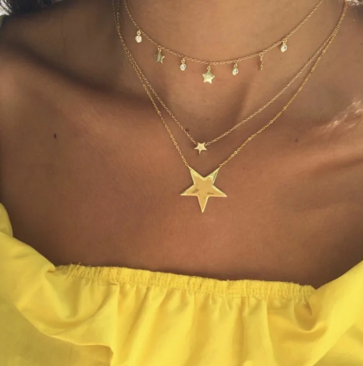 Модное многослойное женское ожерелье в богемном стиле 12 стилей геометрический