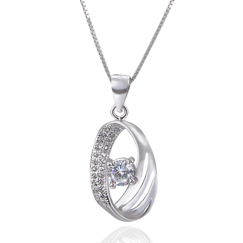 Античные акценты 4 8 мм красивый кулон 925 пробы Серебряное ожерелье с золотым