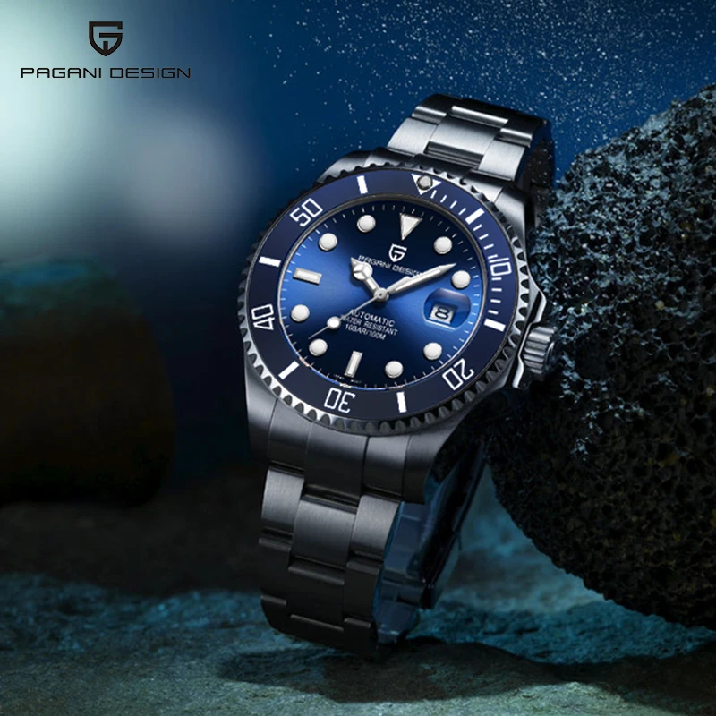 Новинка PAGANI дизайнерские водонепроницаемые мужские автоматические часы